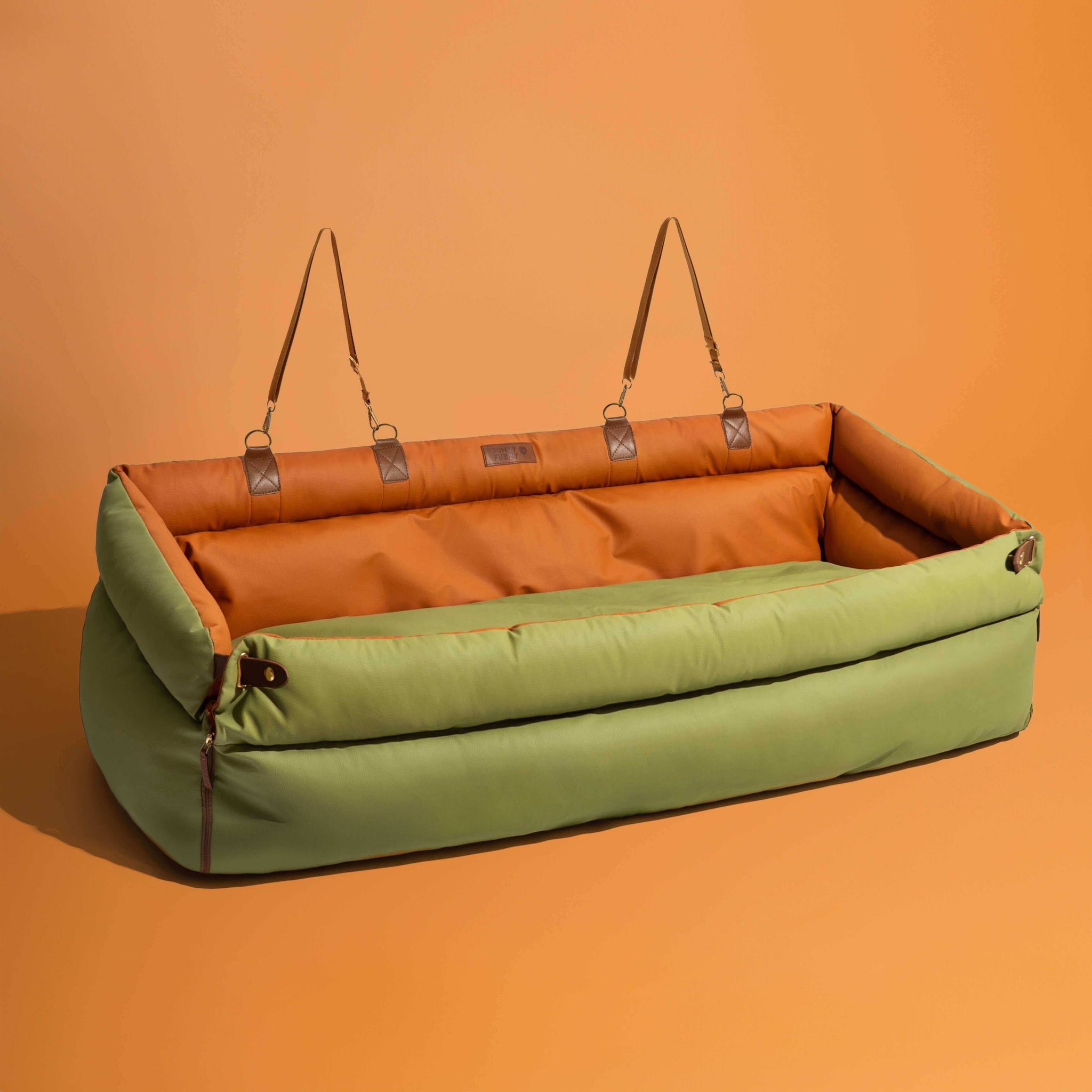 Flufz Deluxe Kunstlederen Hondenautostoel & Ligbed - Urban Voyager